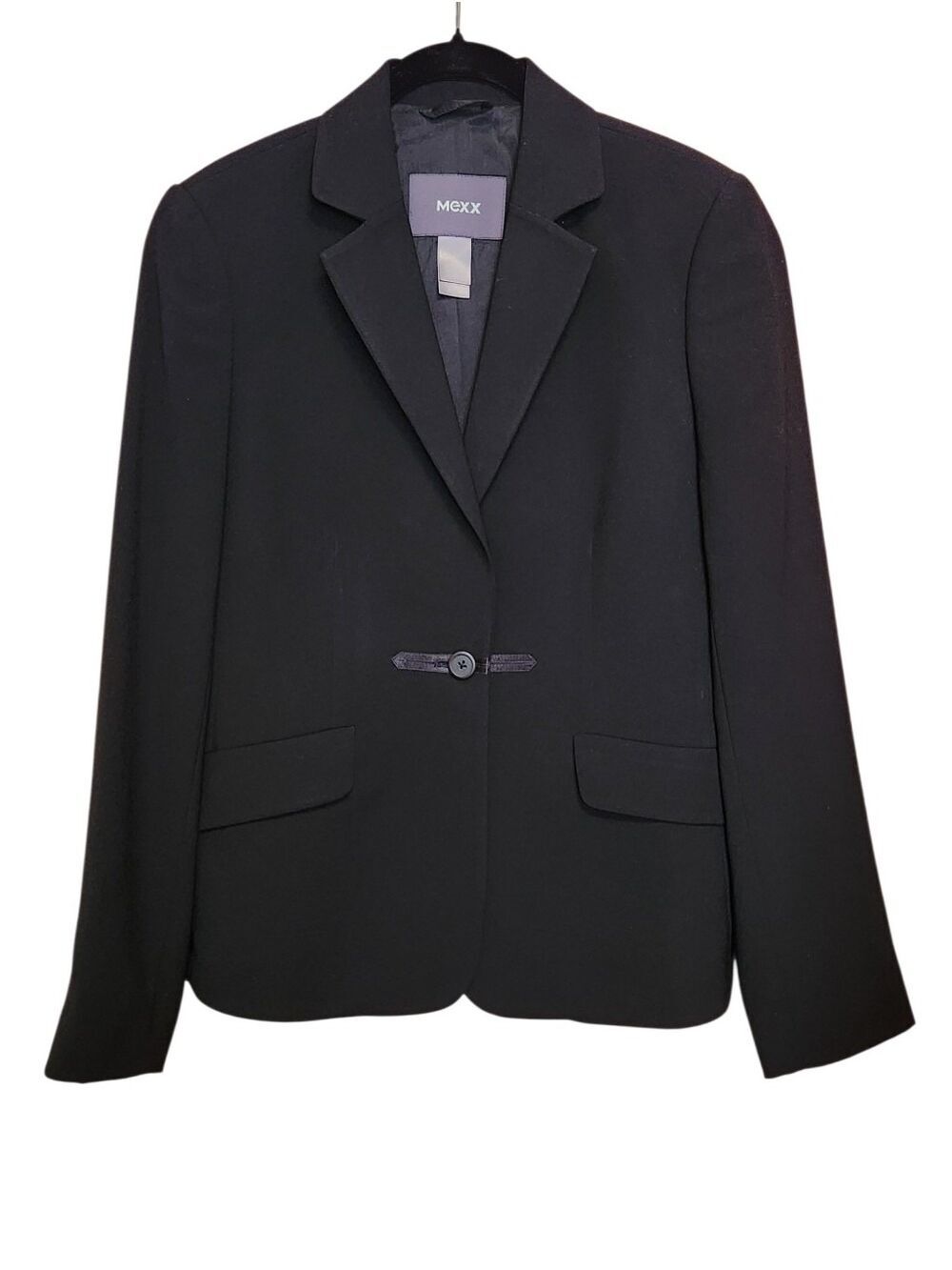 MEXX Black Tailored Blazer Jacket Size 6 NWOT Office Business